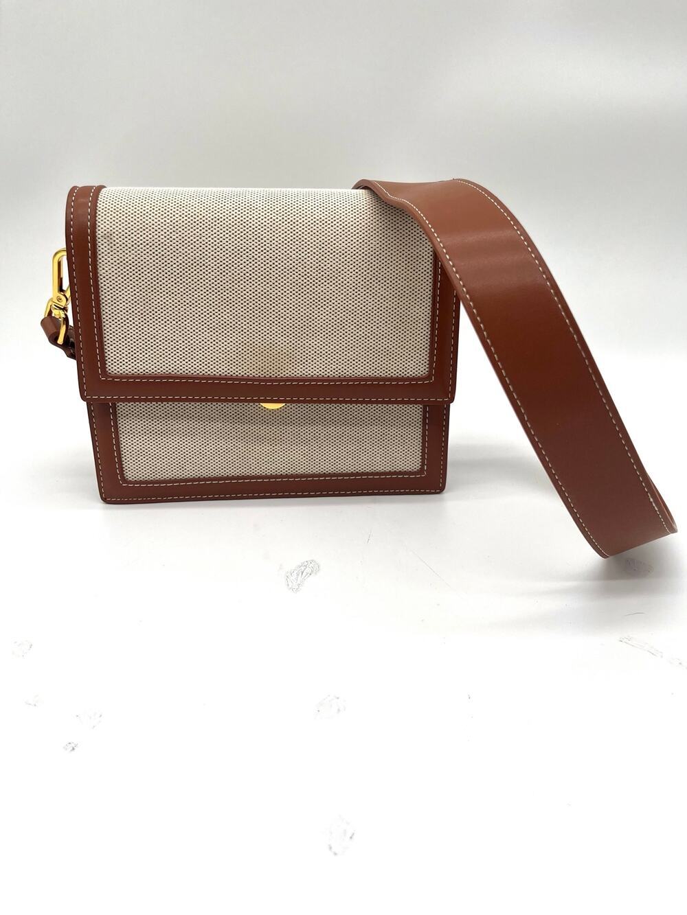 JW PEI Flap Crossbody Satchel, Beige Canvas, $99 RETAIL